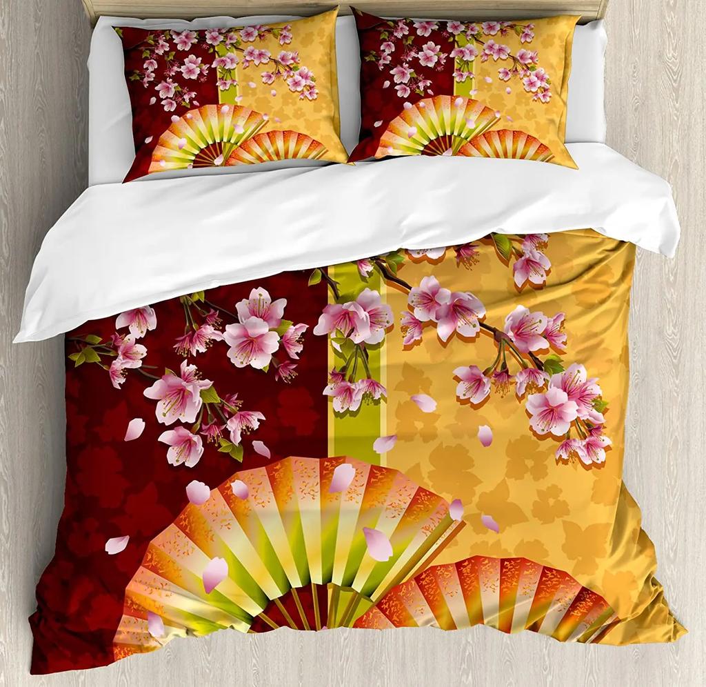 Bloemen Beddengoed Set Voor Slaapkamer Bed Huis Lente Seizoen Klaprozen Pastorale Bloemen Botanica Dekbedovertrek Dekbedhoes En Kussensloop