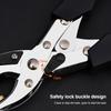 Useful Metal Leather Hole Punch Pliers Handheld Adjustable Eyelet Puncher Revolving Ergonomic Handle Hole Puncher