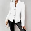 Giacca Blazer da Donna S Slim Fit Monocolore Manica Lunga