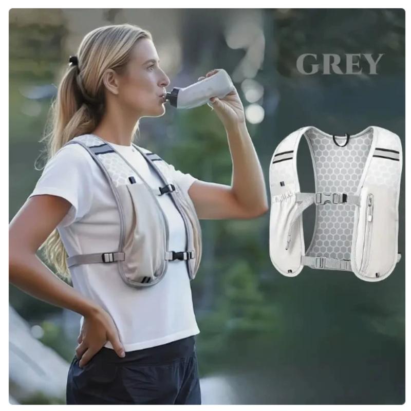 Sports Vest, Running Backpack, Hiking Bike, Marathon, Lightweight Water Chest Bag with Phone Storage Bag