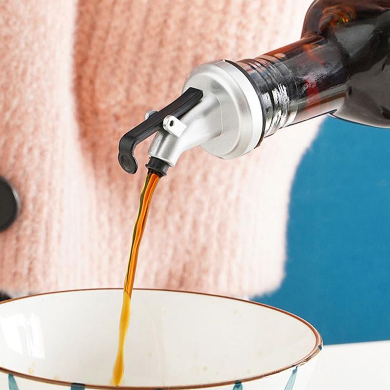 Economic Dispenser Oil Spouts Stopper Cap Nozzle Useful Leak-proof Kitchen Tool 1PCS Oil Bottle Mouth New Accessories Home Living Accessories