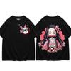 Japonez anime Demon Slayer Kamado Nezuko tricou imprimat unisex femei tendință de modă tricouri cu mânecă scurtă Kawaii drăguț tricou supradimensionat