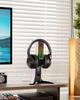 IFYOO RGB Gaming Headset Stand with 2 USB Ports and 1 Gaming Headphone Mount for PC Xbox Xbox Series Earphone Holder Desk Gamer Black White Type-C