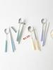 Kamomekitchen [2+2 4-person Set] Kamomekitchen Korean-made Berbe Cutlery Set (4 Spoons, 4 Chopsticks, Candy Pastel Colors)