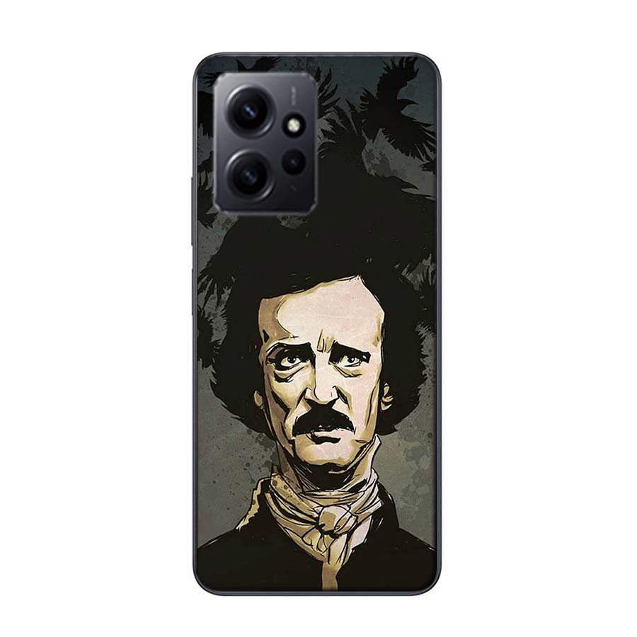 Edgar Allan Poe Phone Case For Redmi 12 13C 12C 15C 9 10 10C Note 13 Pro Plus 14 15 Pro 9T 9C 9A TPU Soft Cover Clear Cell Cases