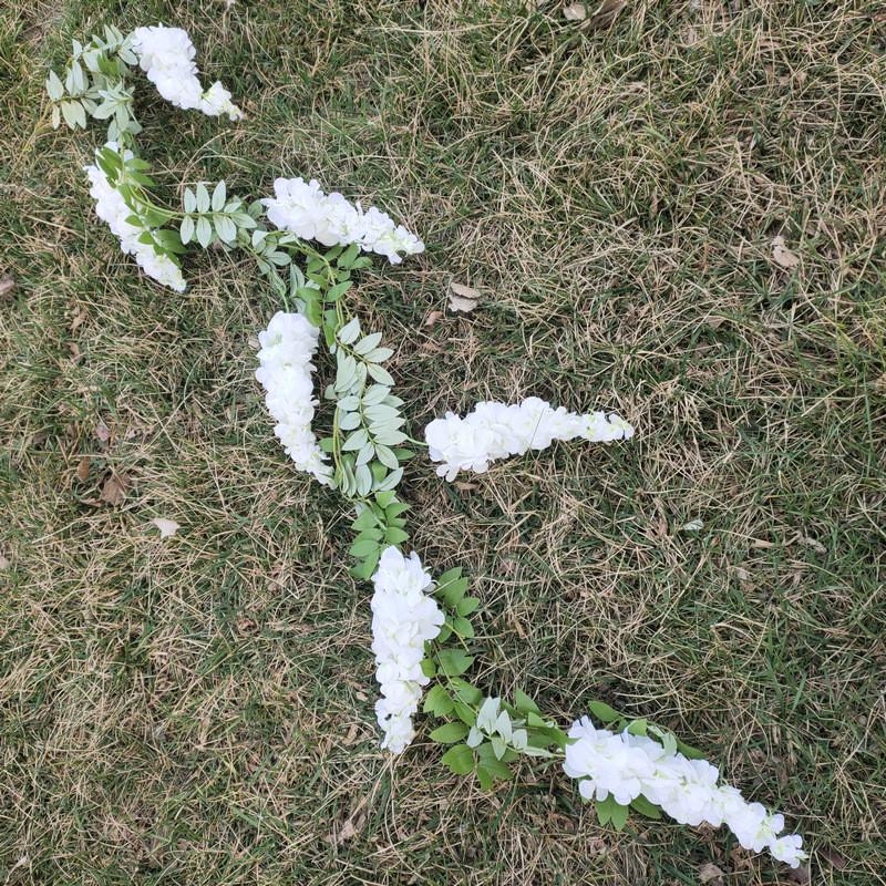 Lila Glyzinie Künstliche Hängende Blumen für Hochzeitsdekoration Mit Mehrfarbigen Optionen