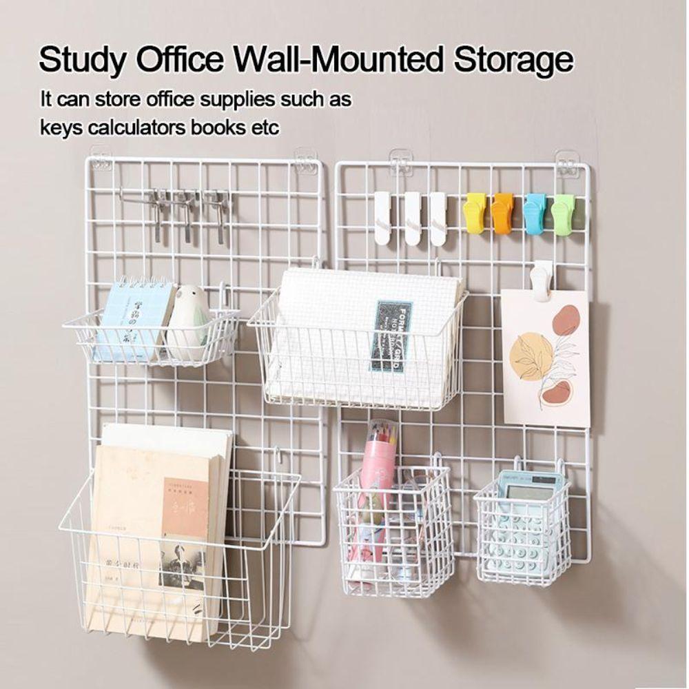 Hanging Hook Grid Hanging Basket Open Wire Hanging Storage Rack Grid Panel Accessories