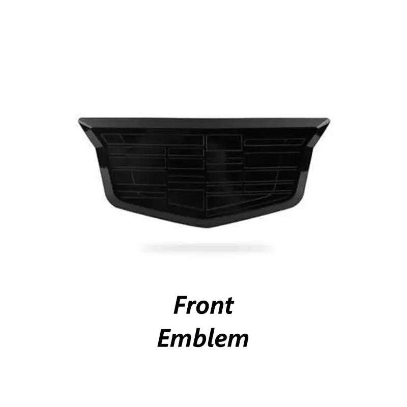 For Cadillac CT4 ABS 3D Car Front Hood Emblems Emblem Rear Trunk Logo Side Fender Badge Hubcaps Cover Stickers Auto Accessories Ybsdr66