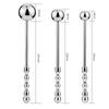 Male Stainless Steel Anal Plug Butt Beads G Spot Wand Male Prostate Massage Stick Double Dildo Vagina Sex Toy Anal Dildo