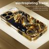 Coque de téléphone en verre avec motif de dragon doré cool Peinture métallique dorée Pour iPhone 11 12 13 14 15 16 17 Pro Max 14 Plus 17Air 16E Housse