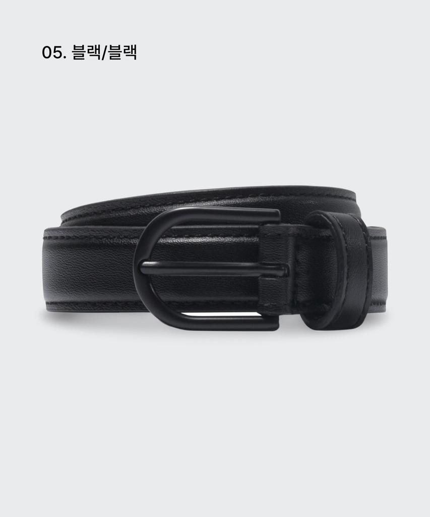 MUSINSA STANDARD WOMAN Women'S Synthetic Leather Slim Belt_20Mm (Type A)