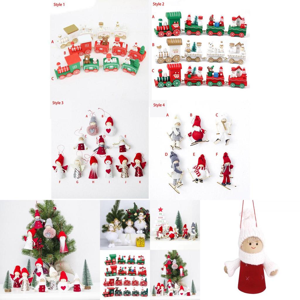 Bezaubernder Weihnachts-Holzzug-Schmuck für Kinder Weihnachtsbaumschmuck Freude