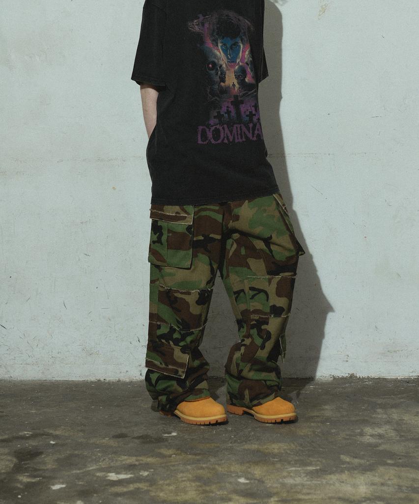DOMINANT Distressed Camo Cargo Pants