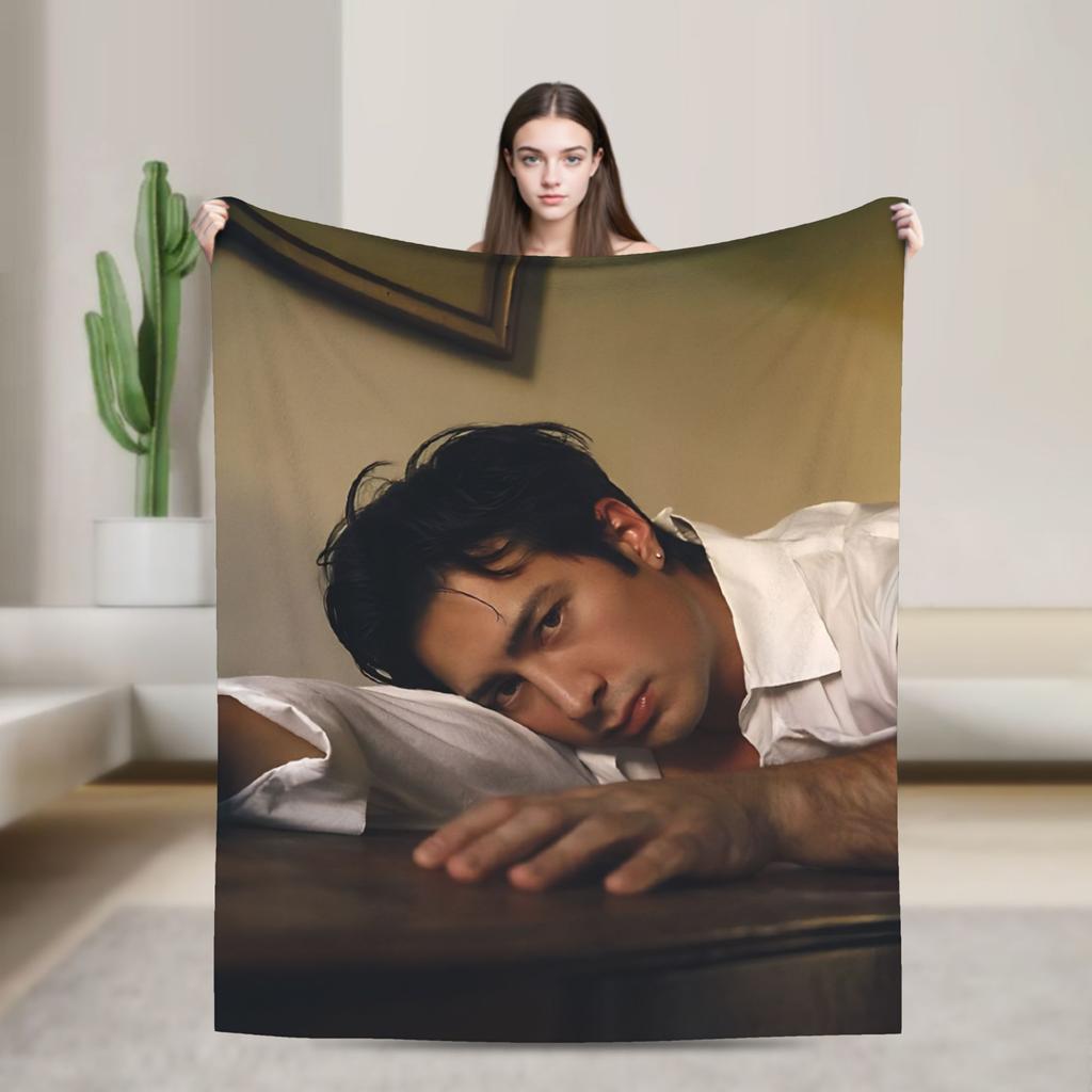 Soft Blanket Travel Hudson Williams Connor Storrie Heated Rivalry Throw Blanket Flannel Bedspread For Bedroom Sofa Bed Cover