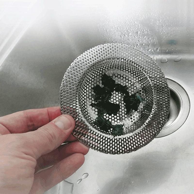 Stainless Steel Kitchen Water Sink Filter Sink Mesh Strainer Floor Drain Cover