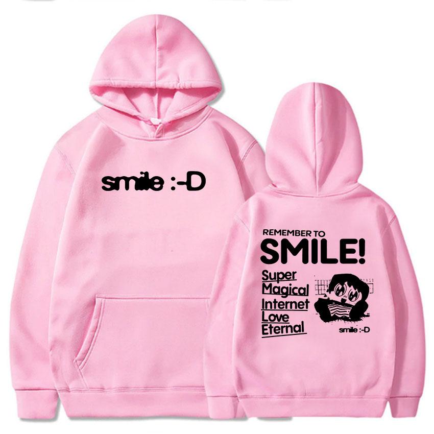 Print Clothes Porter Robinson Smile World Tour Hoodies Women Winter Hooded Sweatshirts Kawaii Cartoon Graphic Sudadera