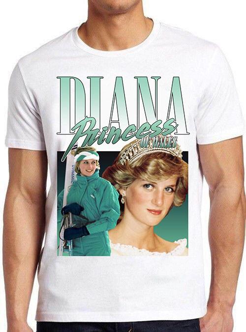 Lady Diana Princesa de Gales 90s Retro Música Mejor Película Regalo Camiseta T Shirt C1412