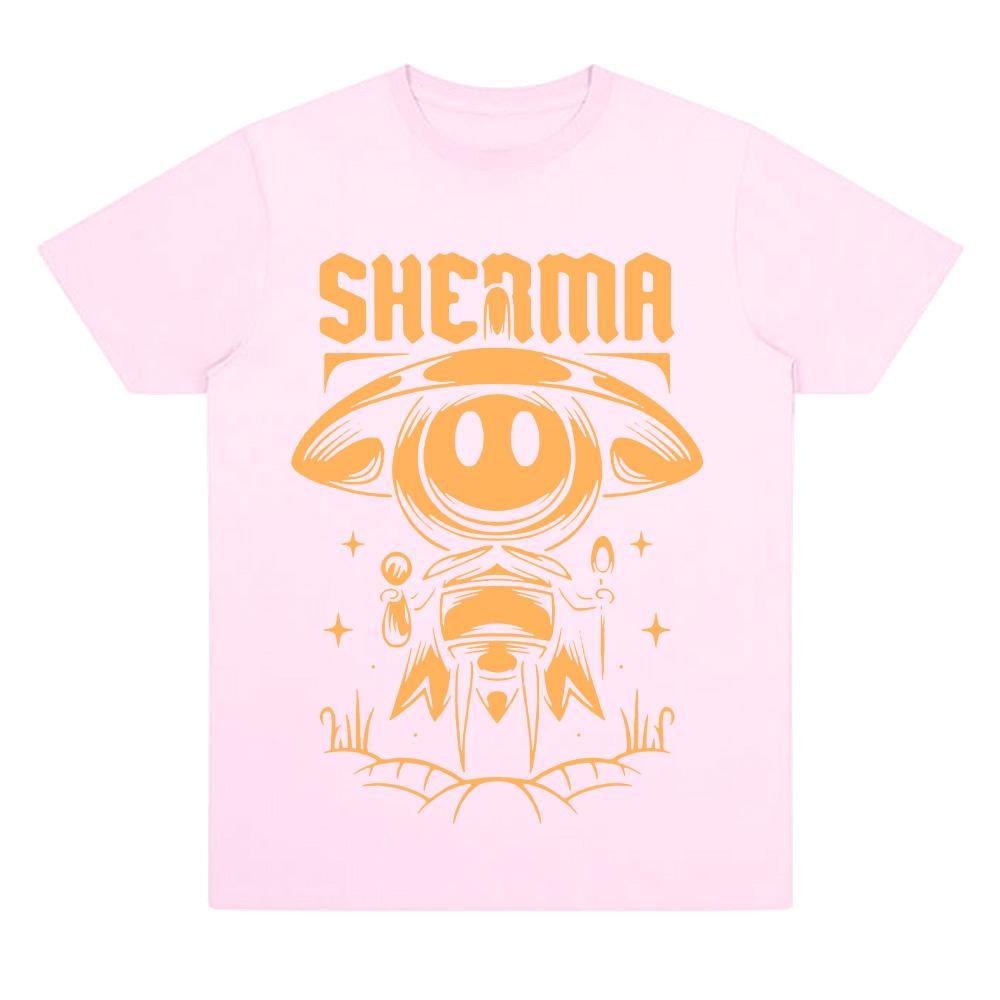 Hollow Knight Sherma Unisex Tshirt Hollow Knight Silksong Hot Game Tee Cotton Funny T Shirt Crewneck Cartoon Y2K Clothes Casual