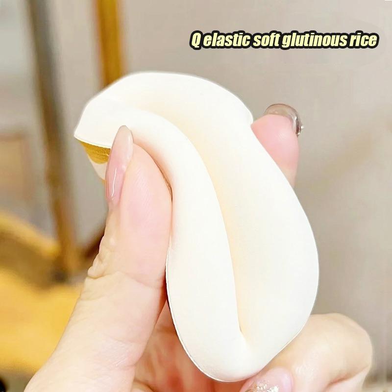 Set di spugnette cosmetiche con cuscino d'aria e contenitore per il trucco, spugna per zucchero filato, morbida pelle, clip, strumenti per uso asciutto e bagnato