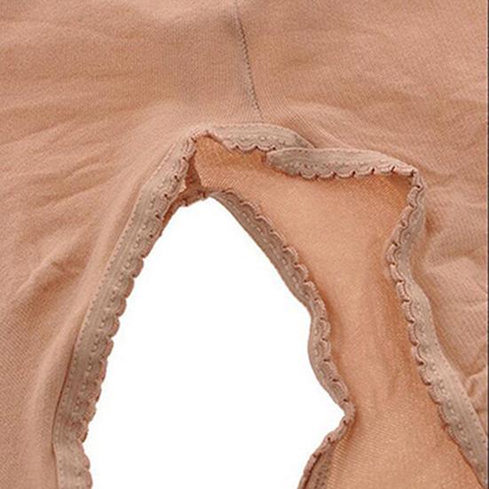 Pantyhose Solid Color Crotchless Women Sheer Open Crotch Tights Stockings Leggings for Sleeping