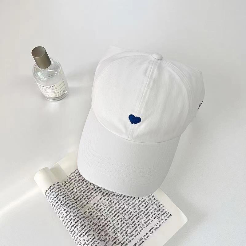 Girls Open Top Baseball Cap With Ponytail Opening And Heart Embroidery, Sun Shade Visor Hat For Kids Summer Outdoor Daily Travel Wear