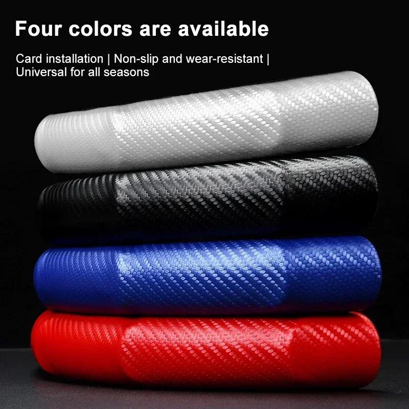 Non-Slip Universal Carbon Fiber Car Steering Wheel Cover for Toyota Trd Gr Yaris Corolla Avensis Aygo Vitz Vios Yaris Mark-X Mirai