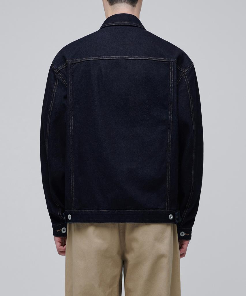 Musinsa Standard Relaxed Denim Trucker Jacket [Deep Indigo]