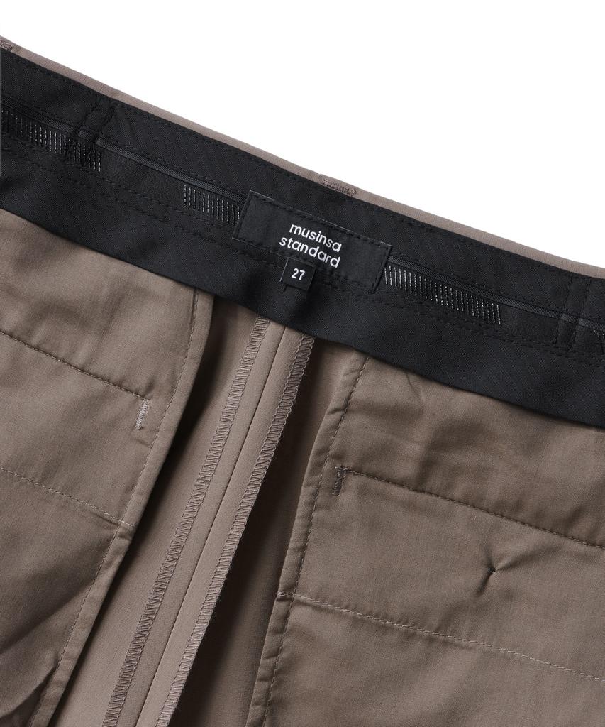 MUSINSA STANDARD WOMAN [Cooltandard] Women'S Straight Hidden Banding Slacks [Dusty Beige]