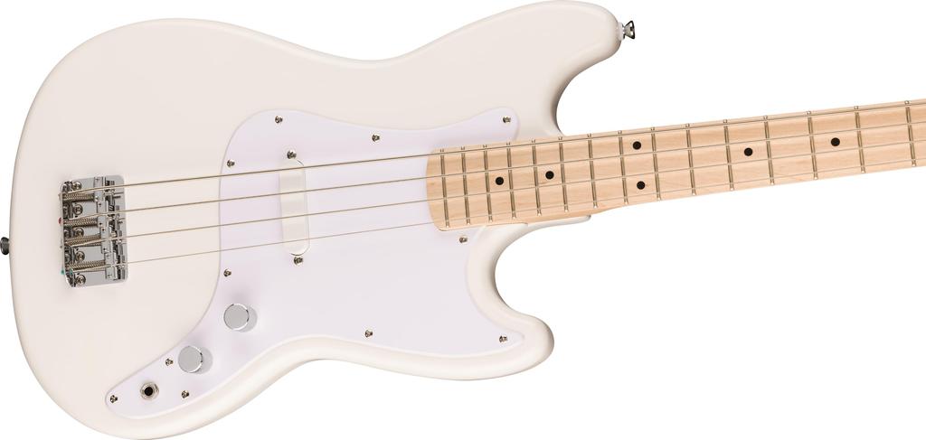 Squier Sonic Bronco Bass Arctic White Maple
