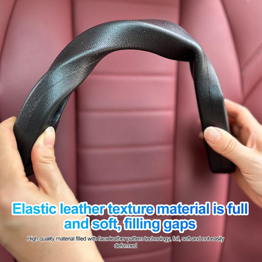 Car Seat Gap Filler Soft PU Seat Gap Leak Proof Filling Plug Strip Universal Interior Decoration Car Storage Box For Tesla