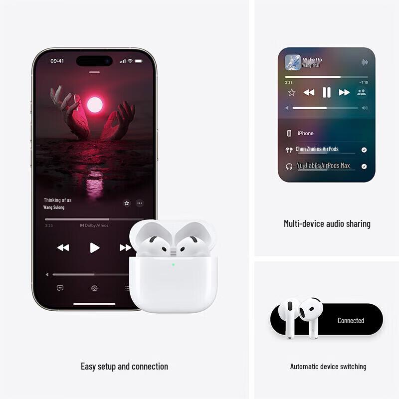 Apple AirPods 4 ANC Earbuds with USB-C Wireless Charging Case