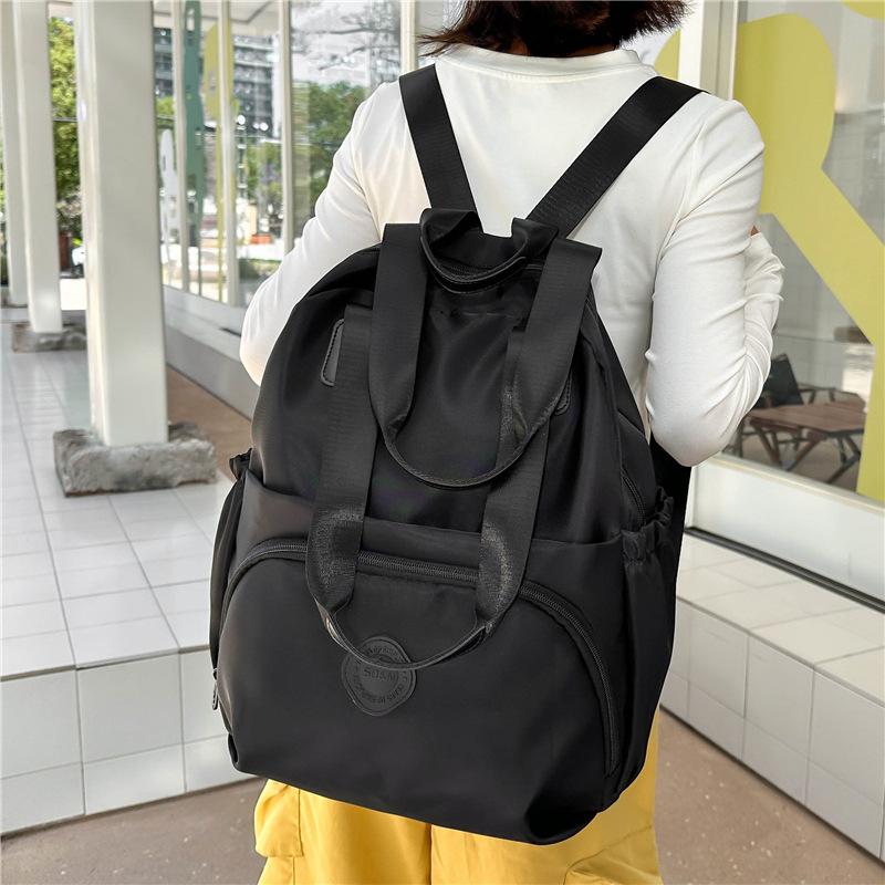 Schoolbag bag women's 1011 commuter shoulder bag canvas women's backpack satchel to work new large capacity waterproof