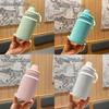 Insulated Stainless Steel Water Bottle With Straw Cap For Sports And Travel