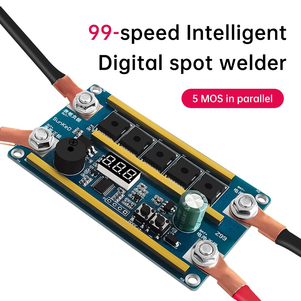 Z99 12V Portable Spot Welder Kit 99-Step Power Adjustable 18650 Lithium Battery Welding Control Board Nickel Plate Welding