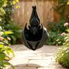 Pot à succulentes pour plantes Imprimé en 3D Pot de plante chauve-souris suspendu, Jardinière façonnée, Jardinières créatives pour Halloween, Support gothique Intérieur Extérieur