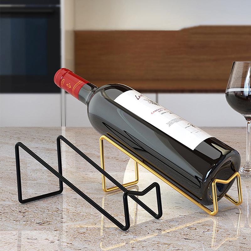 1 Pack Wine Bottle Rack Countertop Wine Bottle Display Rack Wine Storage Rack Simple Home Counter Decoration