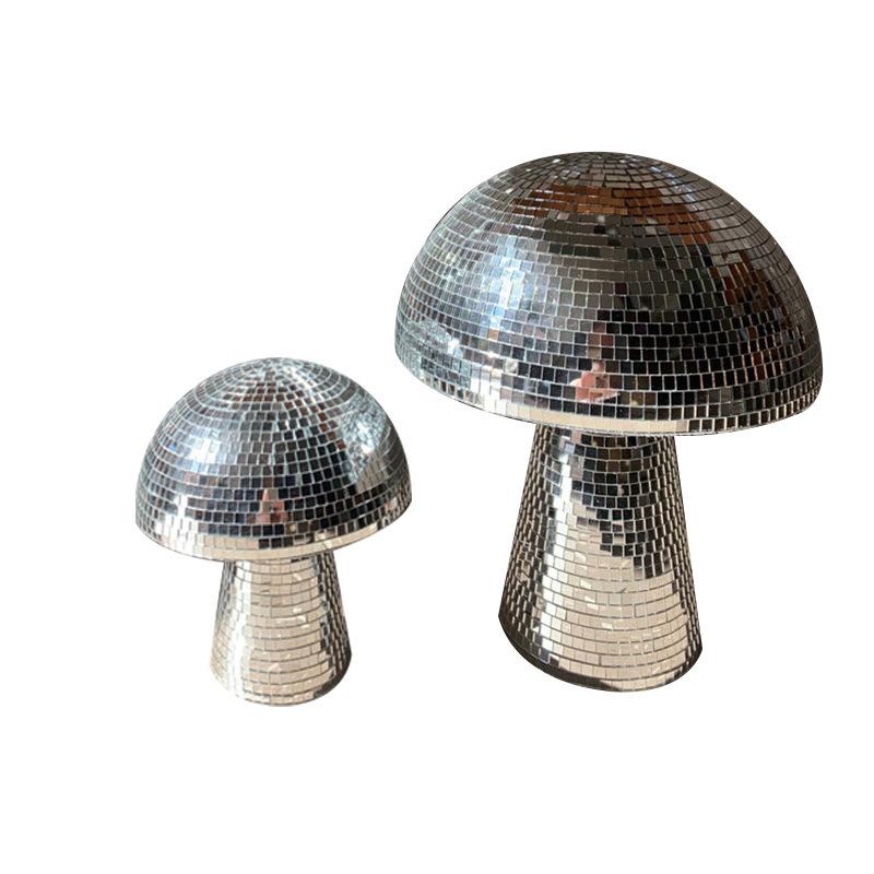 Disco Ball Mushroom Shape Mirror Decoration Outdoor Healing Encanto Decoration