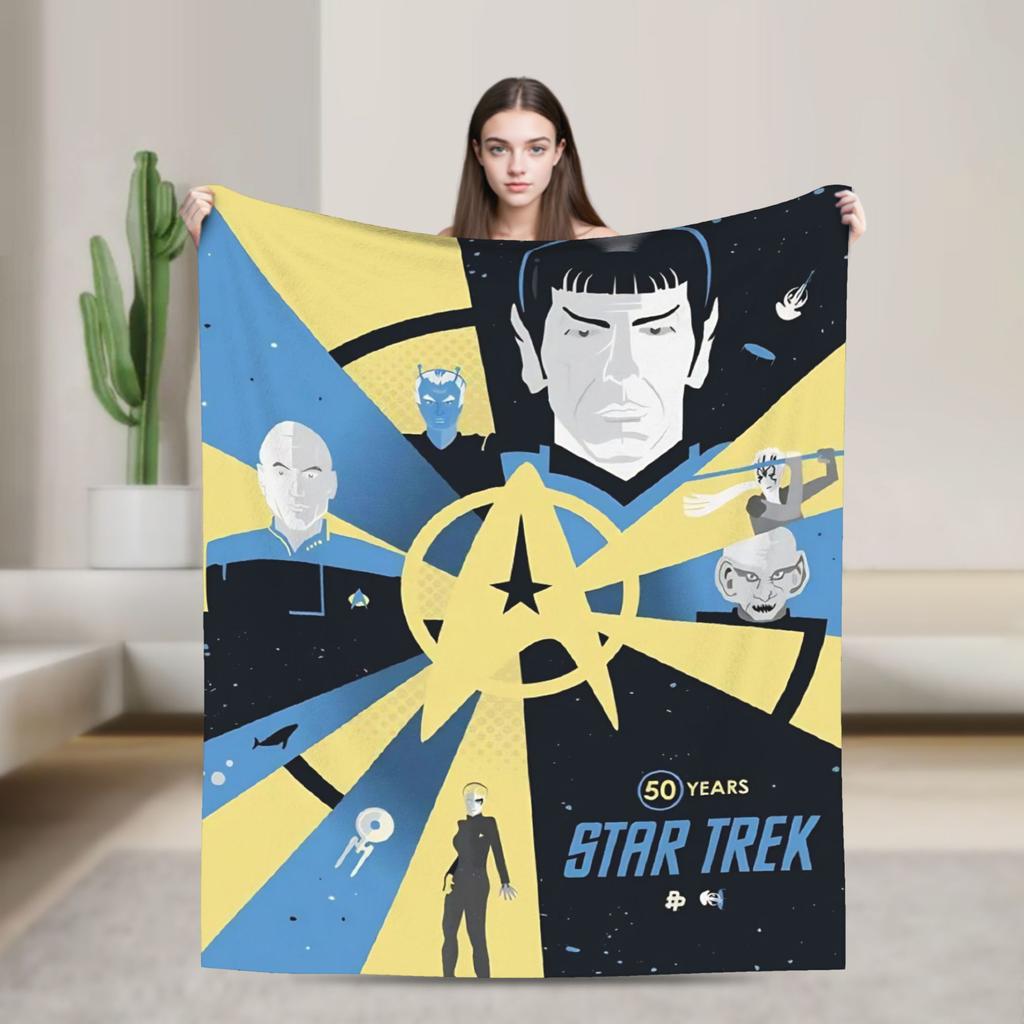 Star Trek Skupiny Super Teplé Deky Hvězdná Flotila Film Cestování Plyšová Přehozová Deku Pohovka Křeslo Flanelová Přehoz na Postel Potah na Rozkládací Pohovku