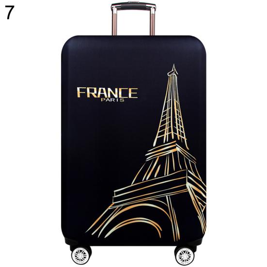 Flower Print Elastic Suitcase Luggage Dust Proof Travel Protective Cover Case