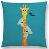 Latest Cartoon Animals Cute Shark Cat Bird Giraffe Penguin Whale Polar Bear Hippo Panda Cushion Cover Car Sofa Throw Pillow Case
