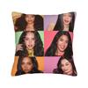New Kpop Style Girls Katseyes Pillow Cover Funny Pillow Case For Sofa Home Decor Soft Cushion Cover Gift Idea