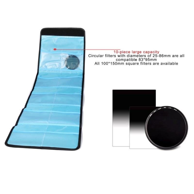 Camera Filter Storage Organiser B Multiple Slots Option 3 4 6 10 12 Slots Waterproof Shockproof for Protections