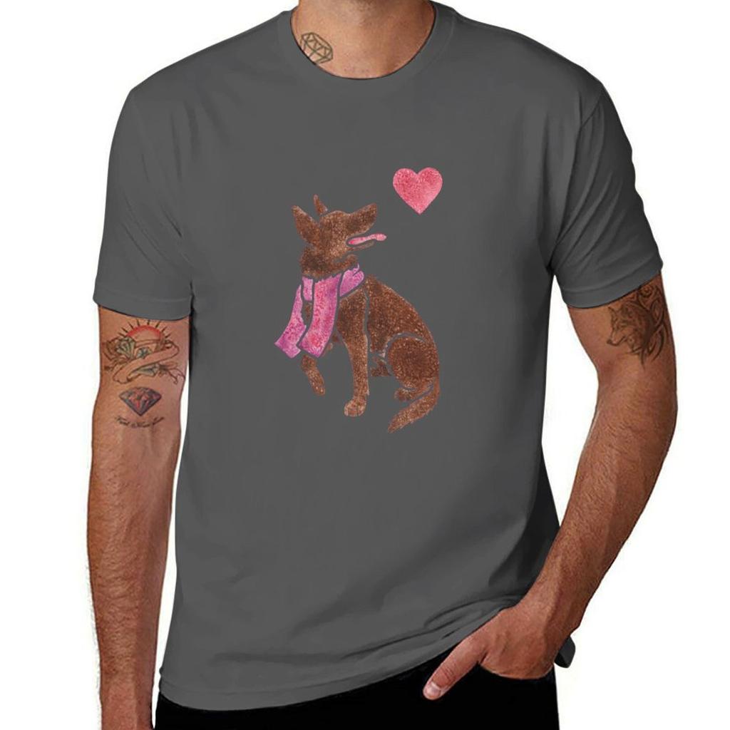 Watercolour Kelpie TShirt Athletic Fit Sports Short Sleeve Top