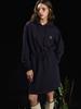 Luvm Hood Jersey Dress_Navy