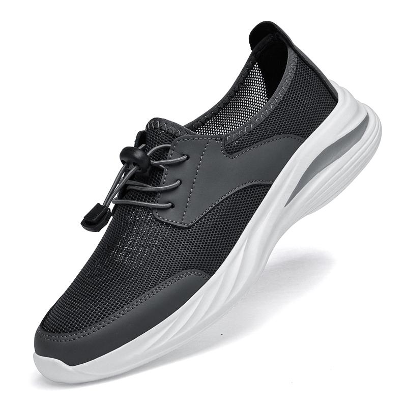Fashion Fashion Men Comfortable Hollow Out Loafers Summer Breathable Lightweight Walking Shoes New Size 45 Antiskid Soft Bottom Sneakers