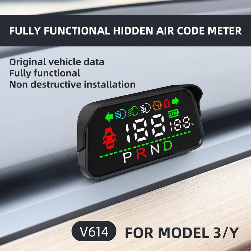 Linkstyle Car Head Up Display, MPH, GPS Speedometer with Over-Speed Alarm & Customisable LED Ambient Light HUD Display for All Cars