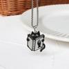 Creative Reading Cat Necklace Simple Stainless Steel Work Hard To Learn Little Black Cat Cute Pendant