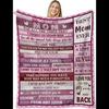 Super Soft Flannel Throw Blanket Perfect Mom Gifts for Mothers Day Birthday Anniversary Home Textiles