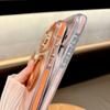 Suitable for IPhone17pro Ice Crystal Magnetic Mobile Phone Case 360 Rotating Bracket Apple 16 Two-color Transparent Anti-fall Cover