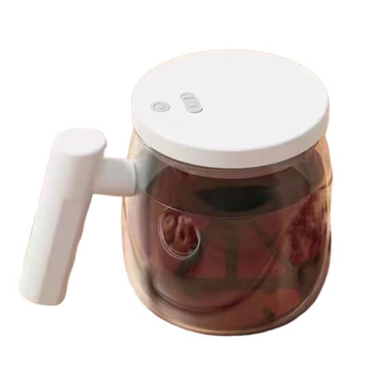 Automatic Coffee Stirring Cup Electric Mixer High Borosilicate Glass Lightweight Portable Versatile Automatic Drink Mixer
